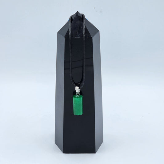 Crystal Cylinder Pendant