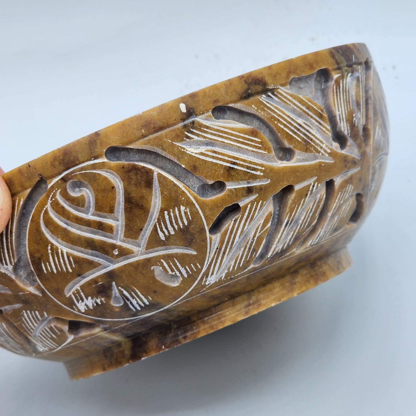 Soap Stone Bowl - Light Brown