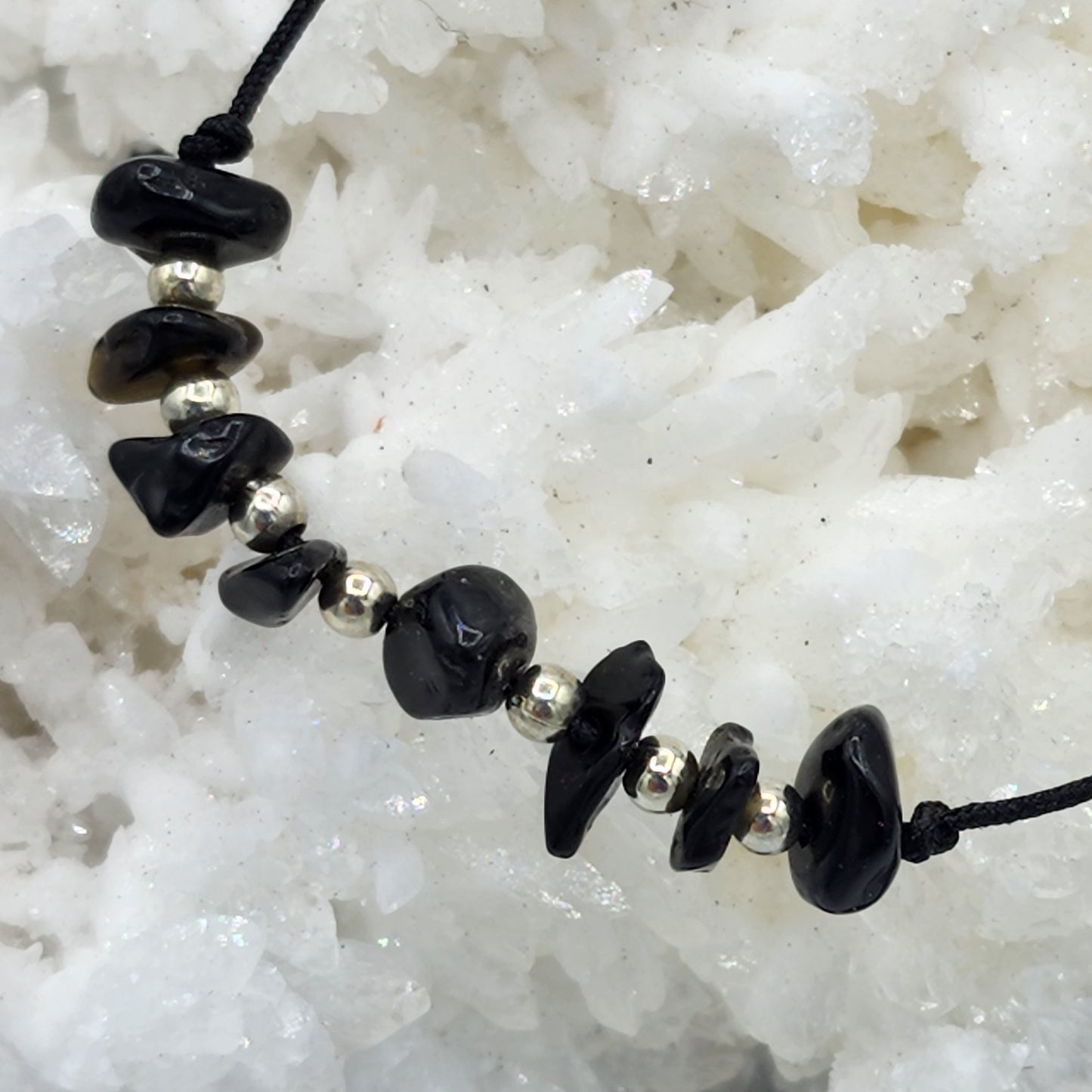 Fine Crystal Chip Bracelet / Anklet