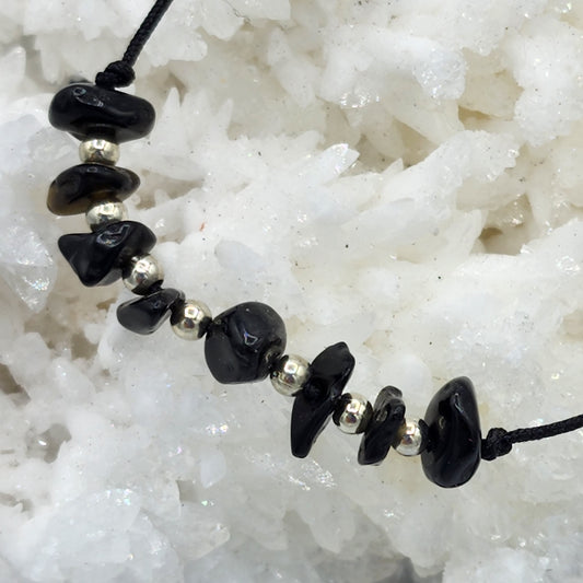 Fine Crystal Chip Bracelet / Anklet