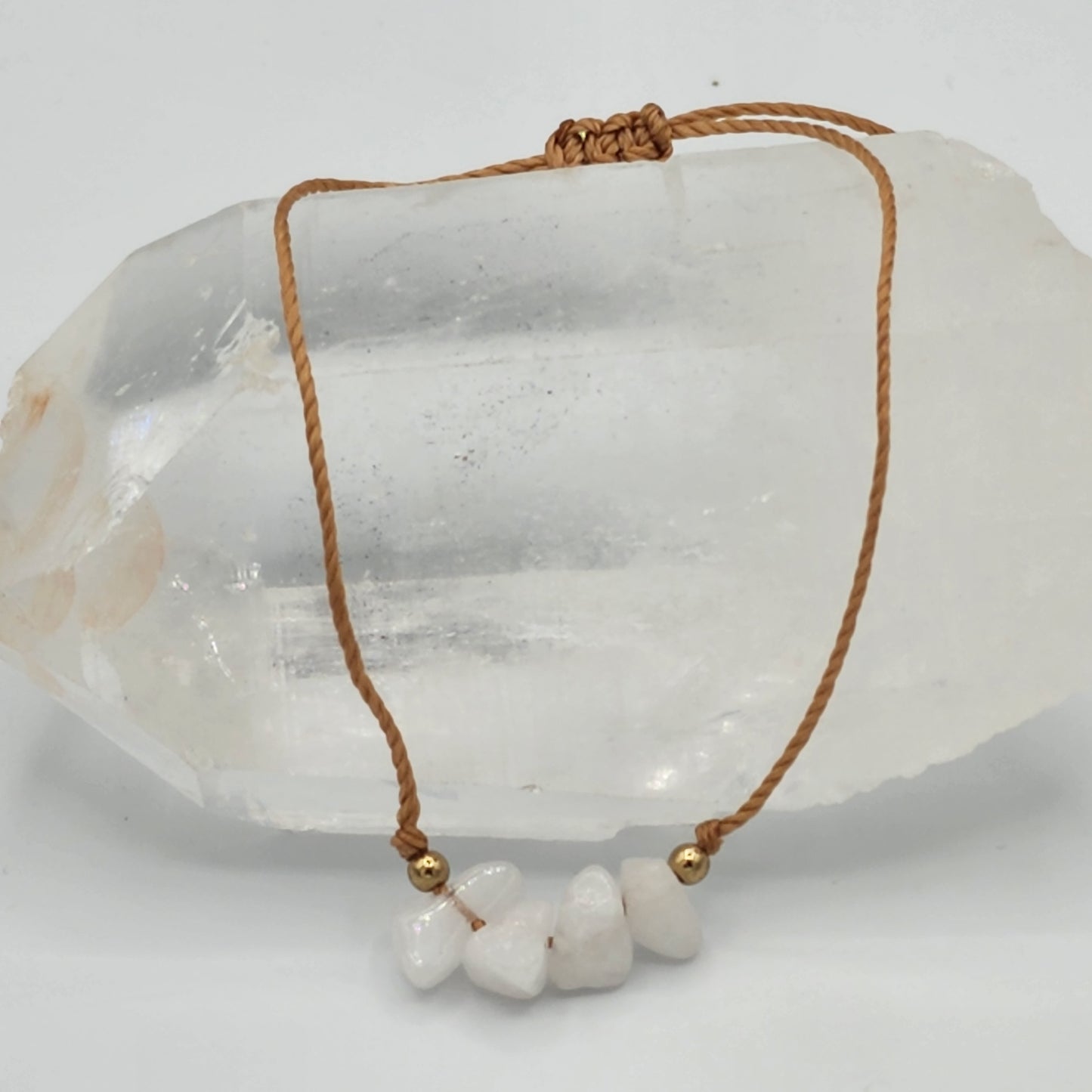 Fine Crystal Chip Bracelet / Anklet