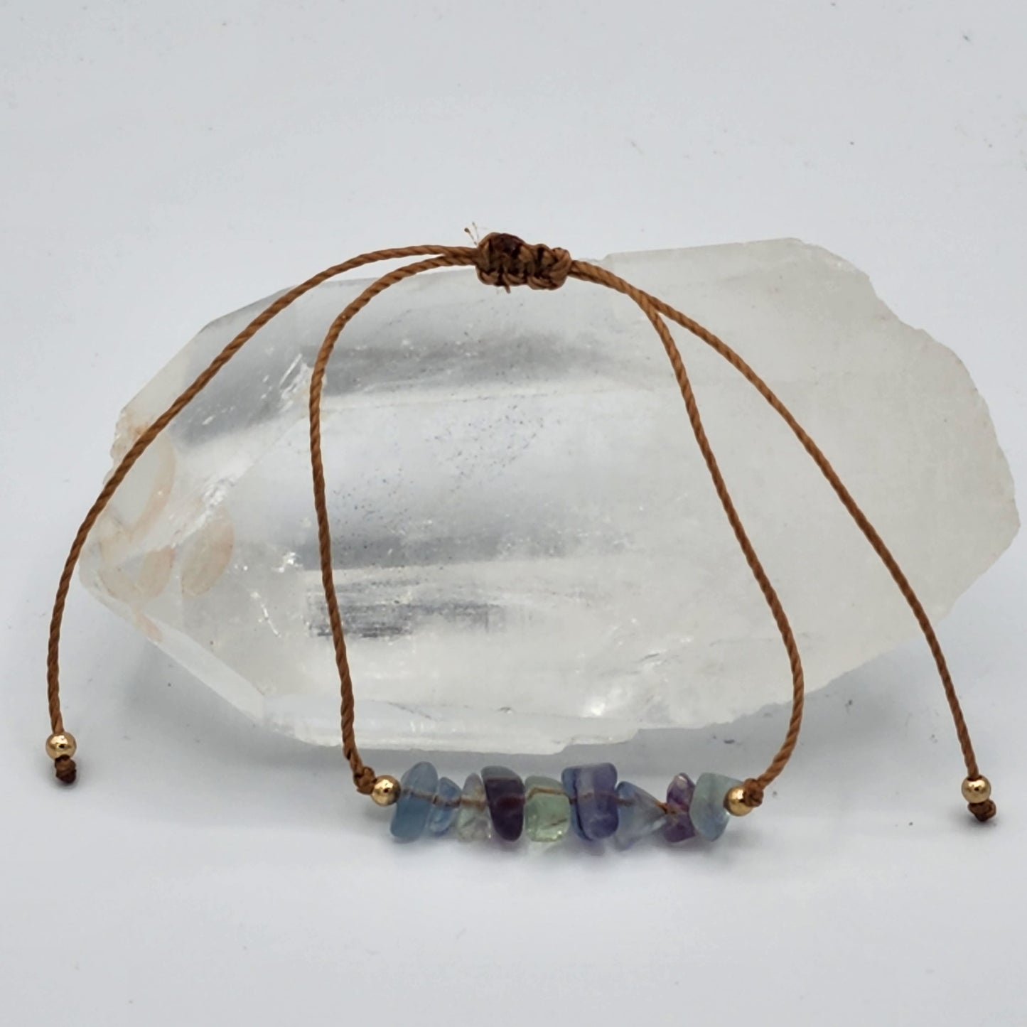 Fine Crystal Chip Bracelet / Anklet