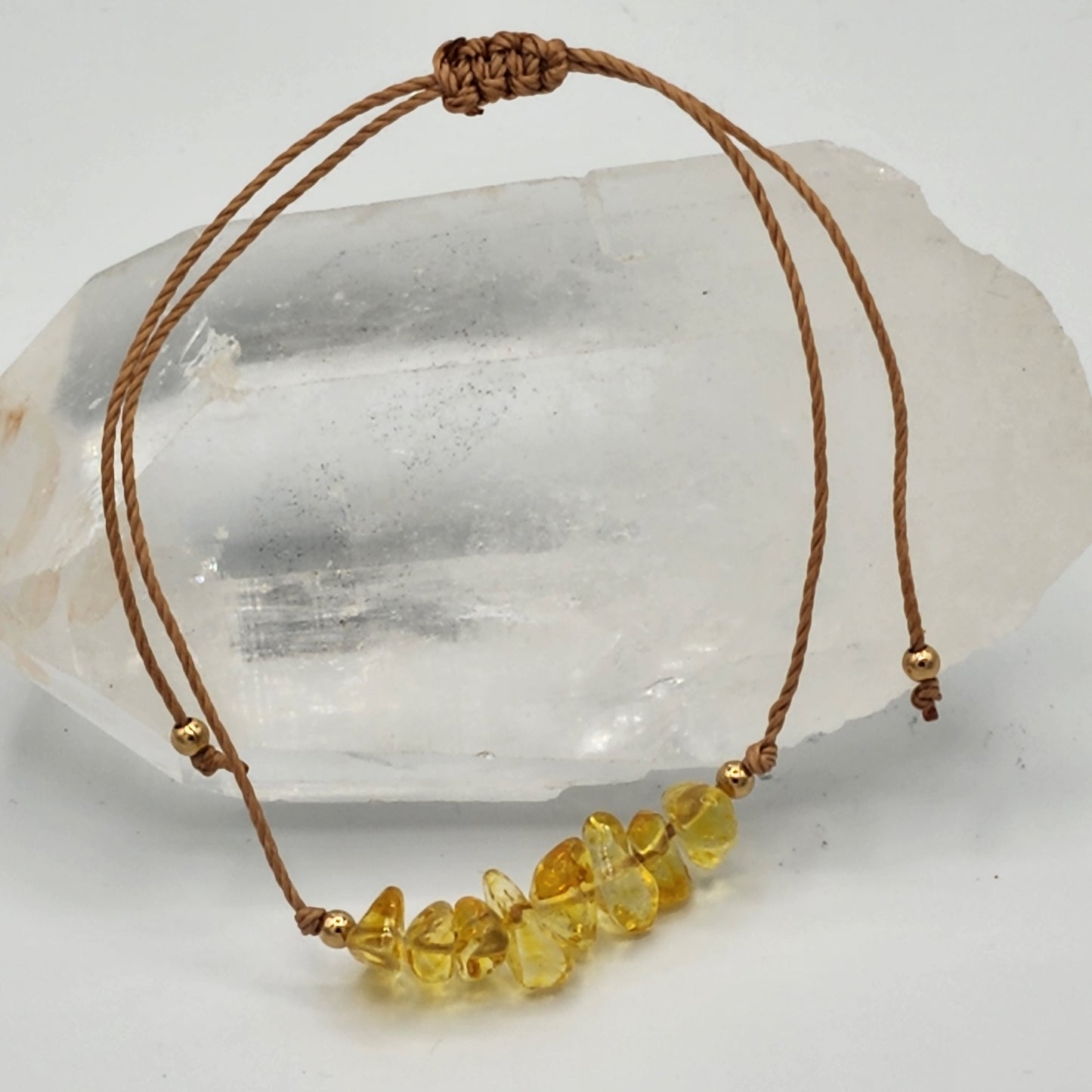 Fine Crystal Chip Bracelet / Anklet