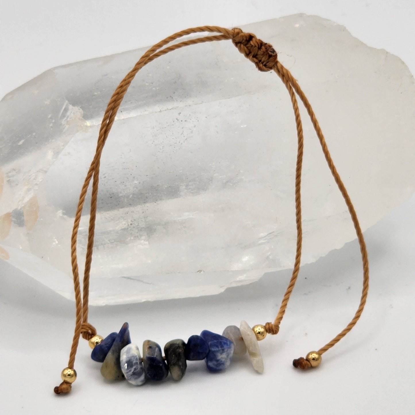 Fine Crystal Chip Bracelet / Anklet