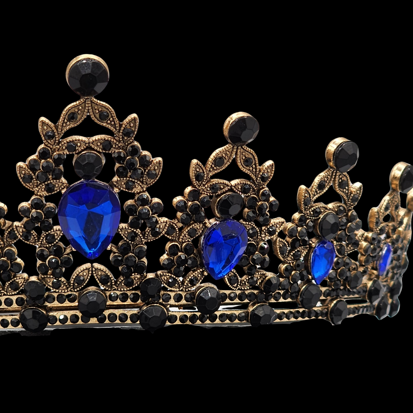 Tiara / Crown - Black and Blue