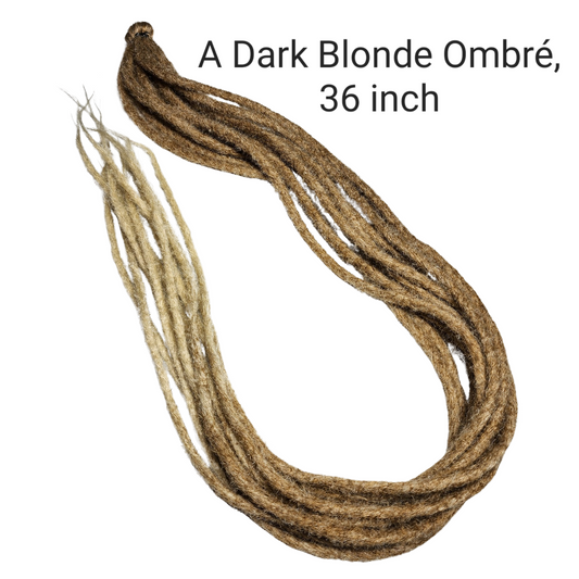 Dreadlock Synthetic Hair Extention - Dark Blonde Ombré 36 Inch