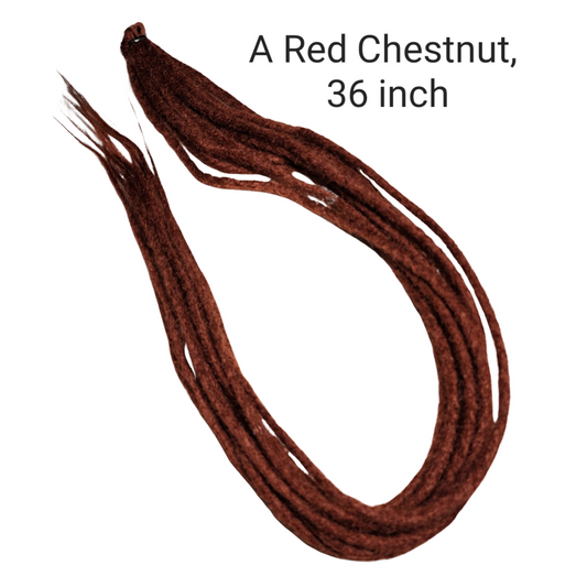 Dreadlock Synthetic Hair Extention - Red Chestnut 36 Inch
