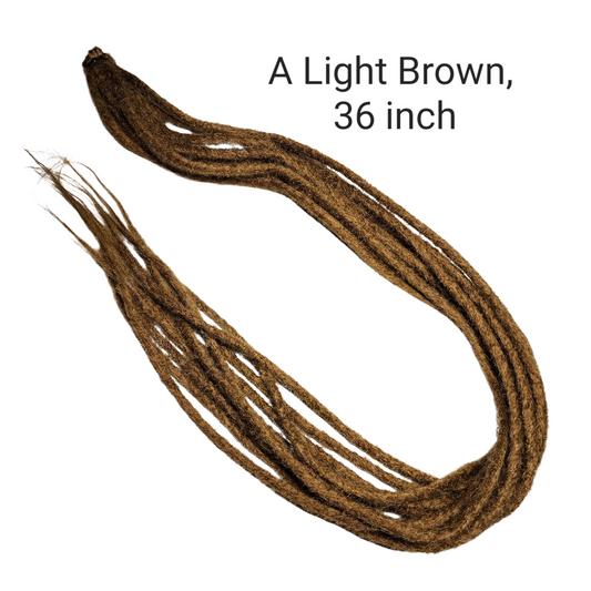 Dreadlock Synthetic Hair Extention - Light Brown 36 Inch