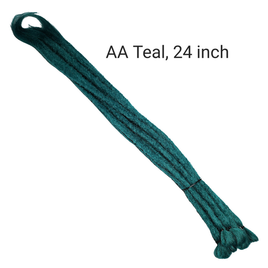 Dreadlock Synthetic Hair Extention - Teal 24 Inch