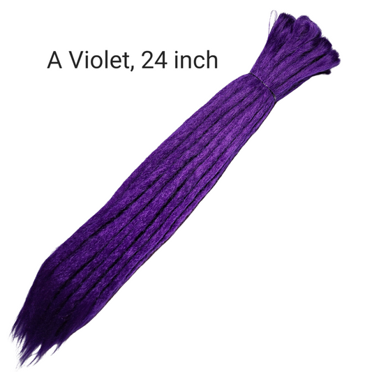 Dreadlock Synthetic Hair Extention - Purple 24Inch