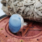 Owhyee Blue Opal Ring