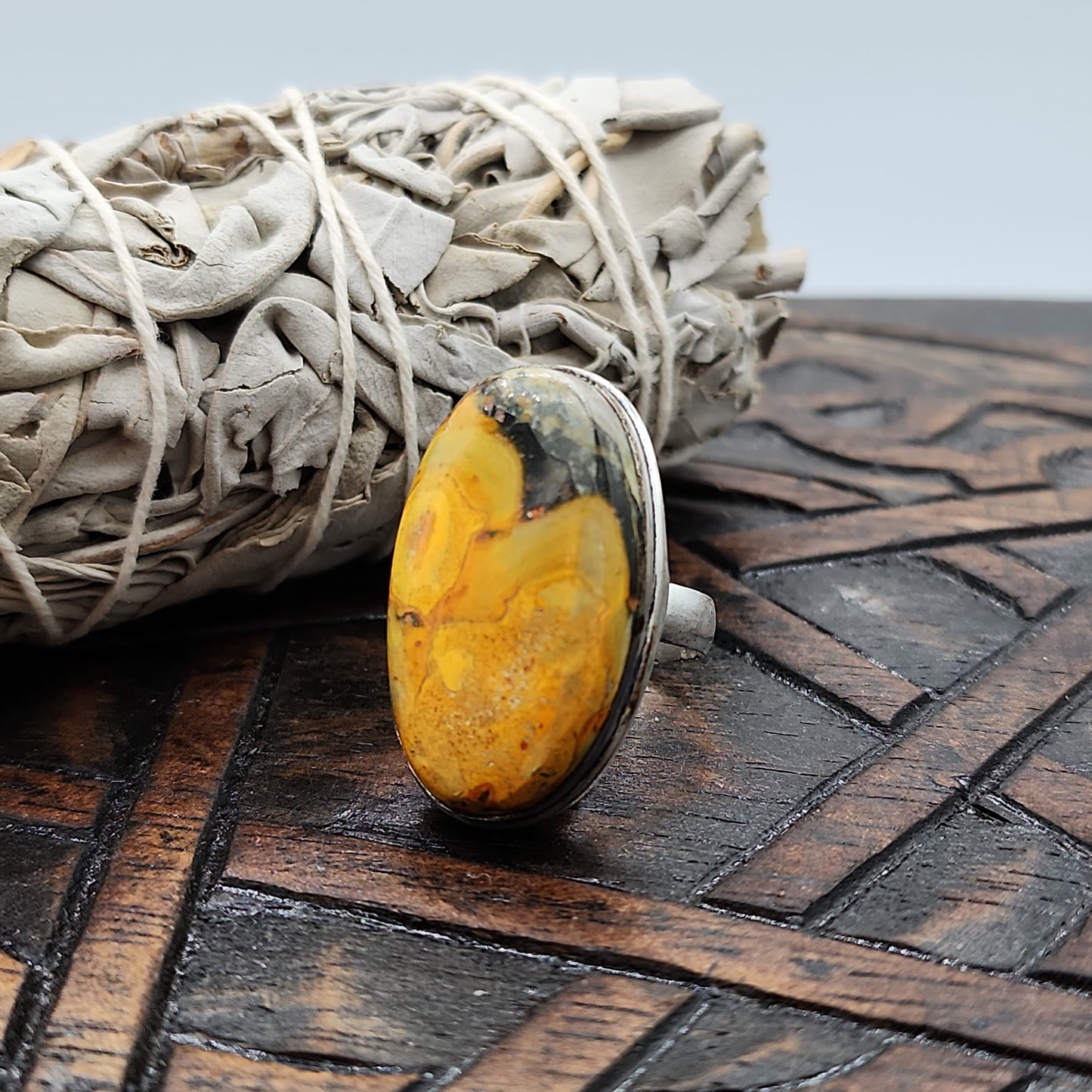 Bumblebee Jasper Ring