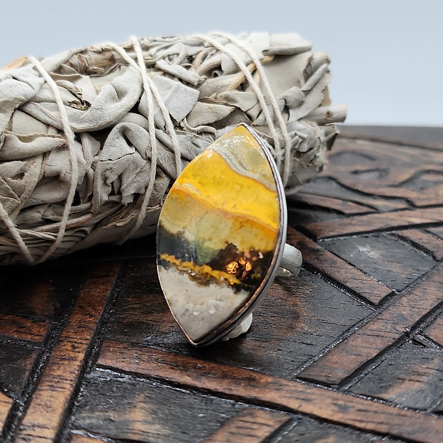 Bumblebee Jasper Ring