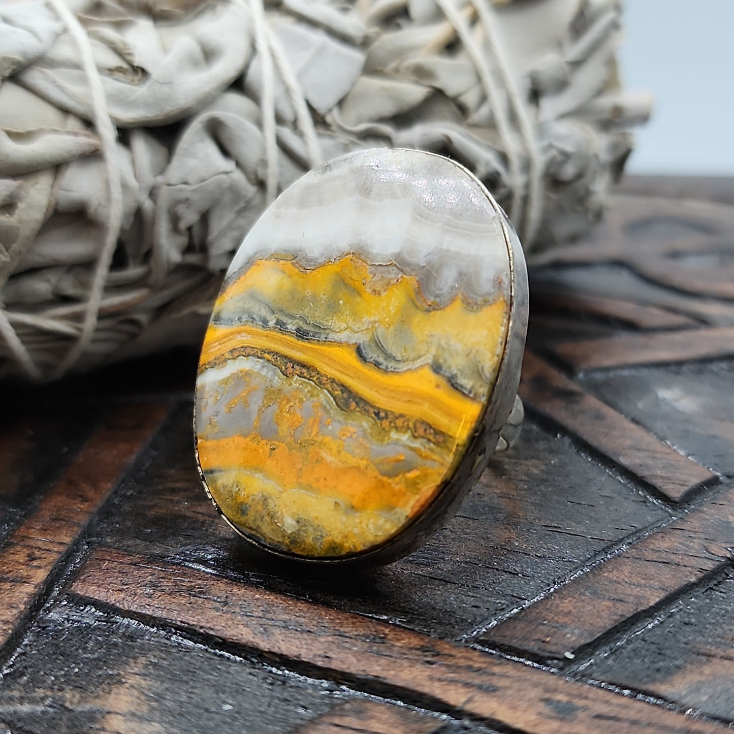 Bumblebee Jasper Ring