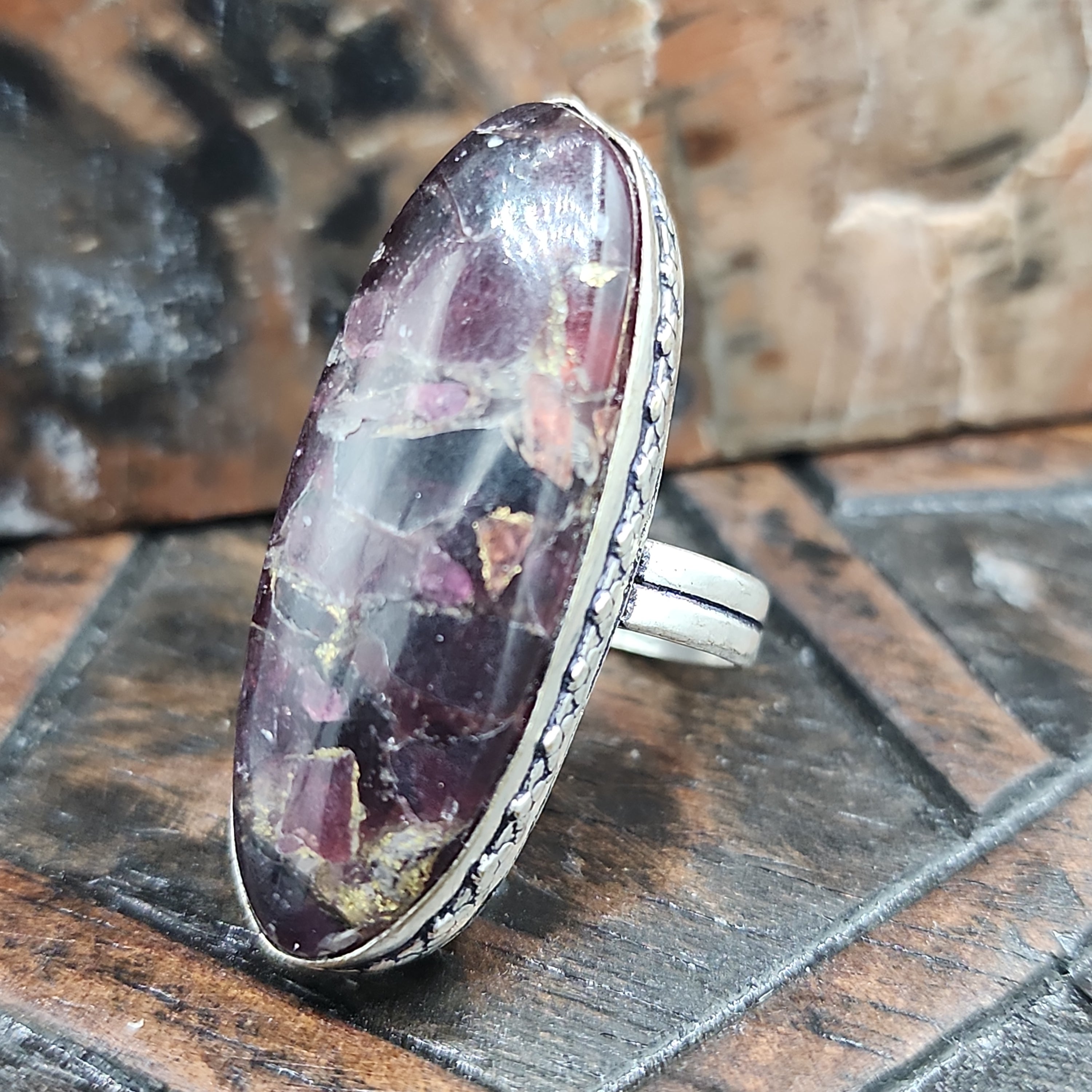 Fluorite ring hot sale