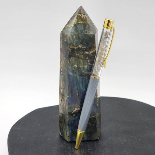 Labradorite Crystal Pen