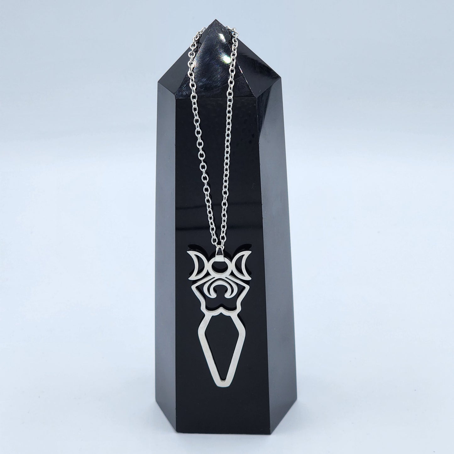 Triple Moon Goddess Necklace