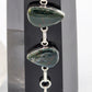 Moss Agate and Ocean Jasper Silver Bracelet - 6"-8”