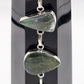 Moss Agate and Ocean Jasper Silver Bracelet - 6"-8”