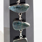 Moss Agate and Ocean Jasper Silver Bracelet - 6"-8”