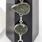 Moss Agate and Ocean Jasper Silver Bracelet - 6"-8”